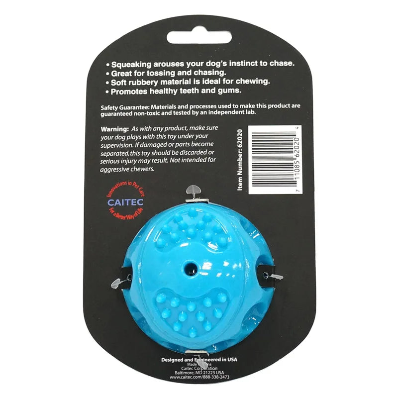 Caitec Dog Toys Squeaking Bouncing Ball Durable Floatable Springy Pet Toys Squeaky Ball Bite Resistant