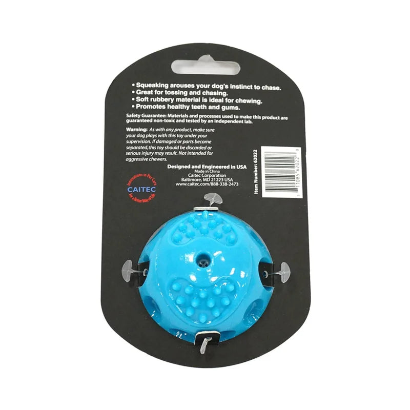 Caitec Dog Toys Squeaking Bouncing Ball Durable Floatable Springy Pet Toys Squeaky Ball Bite Resistant