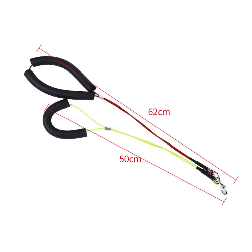 Dog Grooming Loop Dual No-Sit Haunch Holder Cat Grooming Stainless Steel Wire Rope Restraint Noose for Pet Grooming Table Arm