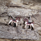 Beagle Wooden Earrings | Dog Lover Pet Jewelry