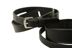 Huntley Equestrian Children's Black Leather Jodhpur Garter Straps