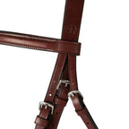 Huntley Equestrian Fancy Stitched Schooling Hunter Bridle with Reins