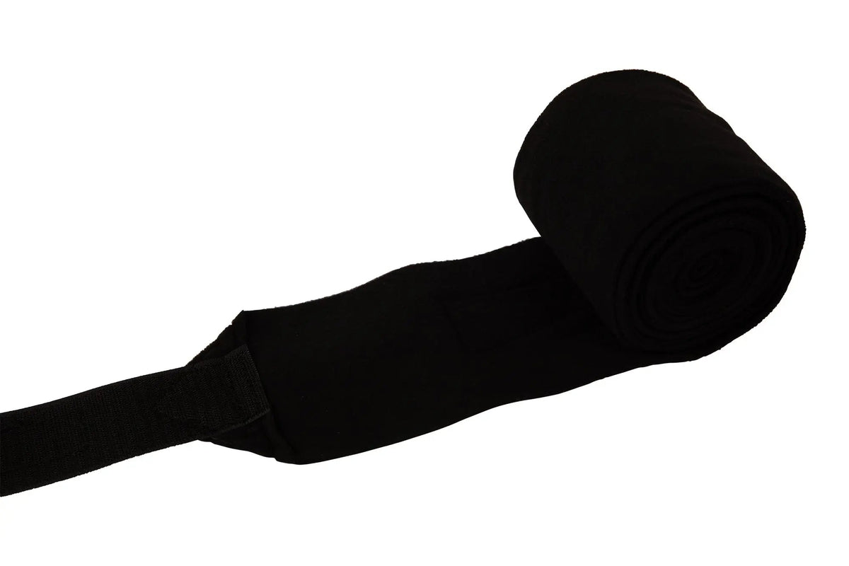 Huntley Equestrian Polo Fleece Wraps, Set of 4, Black