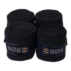 Huntley Equestrian Polo Fleece Wraps, Set of 4, Black