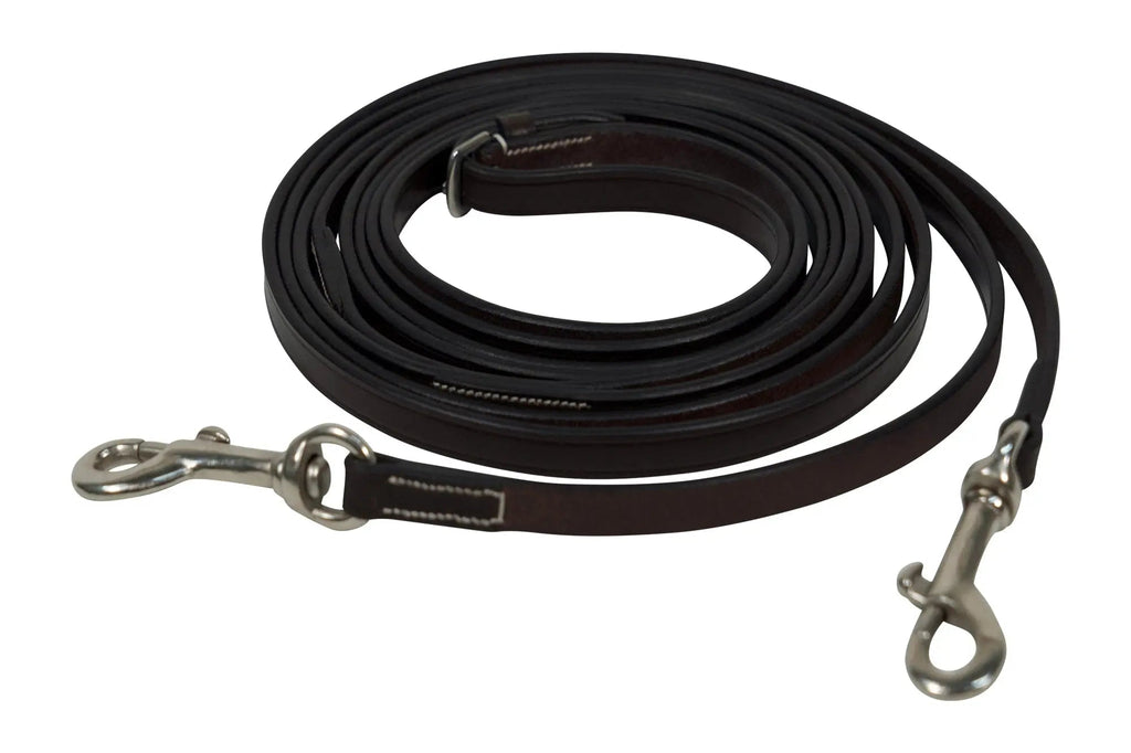 Huntley Equestrian Sedgwick Leather Draw Reins With Snap Ends