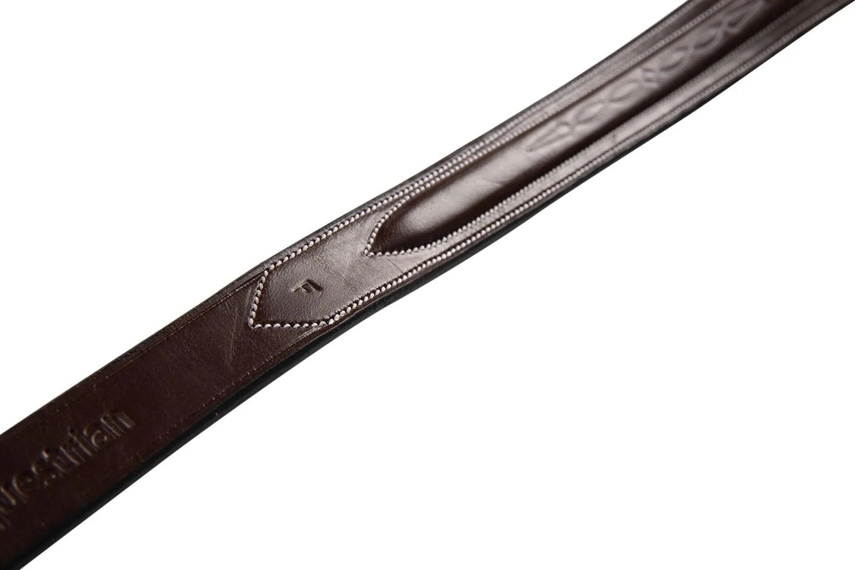 Huntley Equestrian Sedgwick Fancy Stitched Running Martingale, Cob size