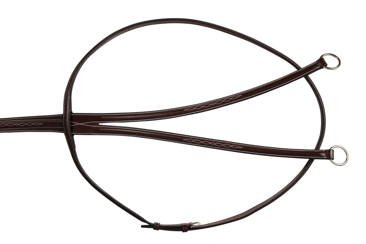 Huntley Equestrian Sedgwick Fancy Stitched Running Martingale, Full Size
