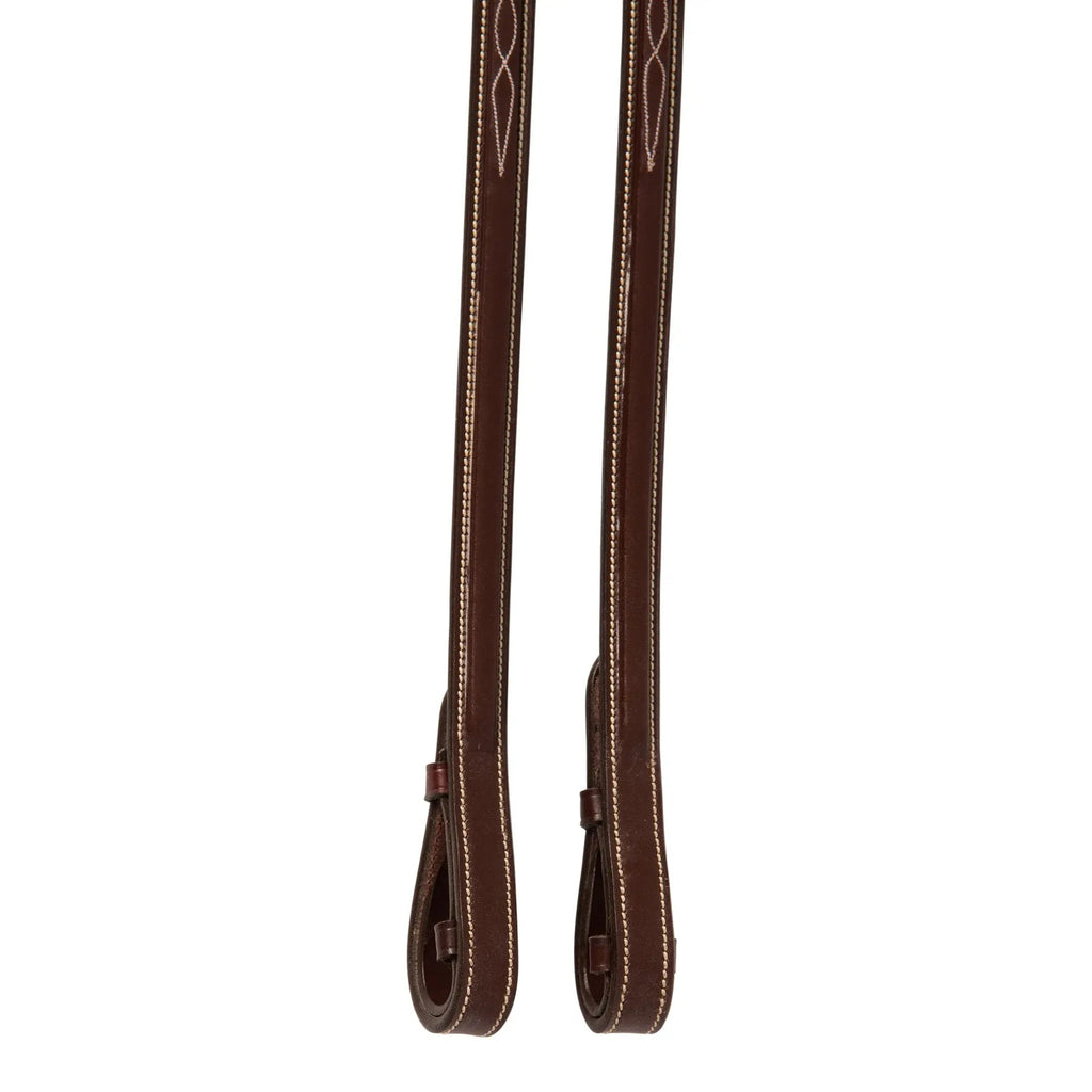 Huntley Equestrian Sedgwick Fancy Stitched Square Raised Laced Reins