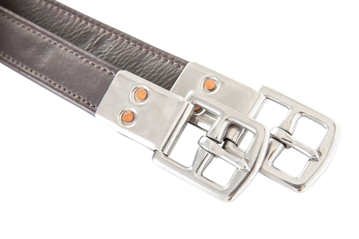 Huntley Equestrian Sedgwick Leather Flat Buckle Stirrup Leathers