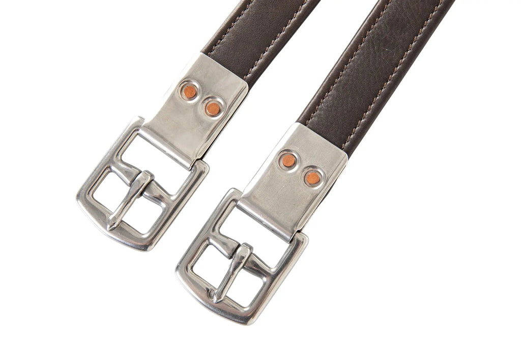 Huntley Equestrian Sedgwick Leather Flat Buckle Stirrup Leathers