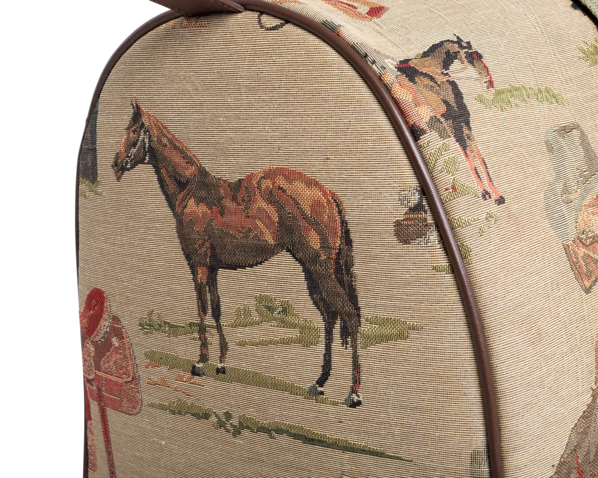 Huntley Equestrian Tapestry Duffle Bag-Western Design