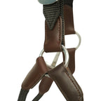 Huntley Nylon Halter and Removable Lead with Snap, Black