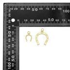18K Gold Lucky Horse Shoe Shape Pendant/Charm, Z1310
