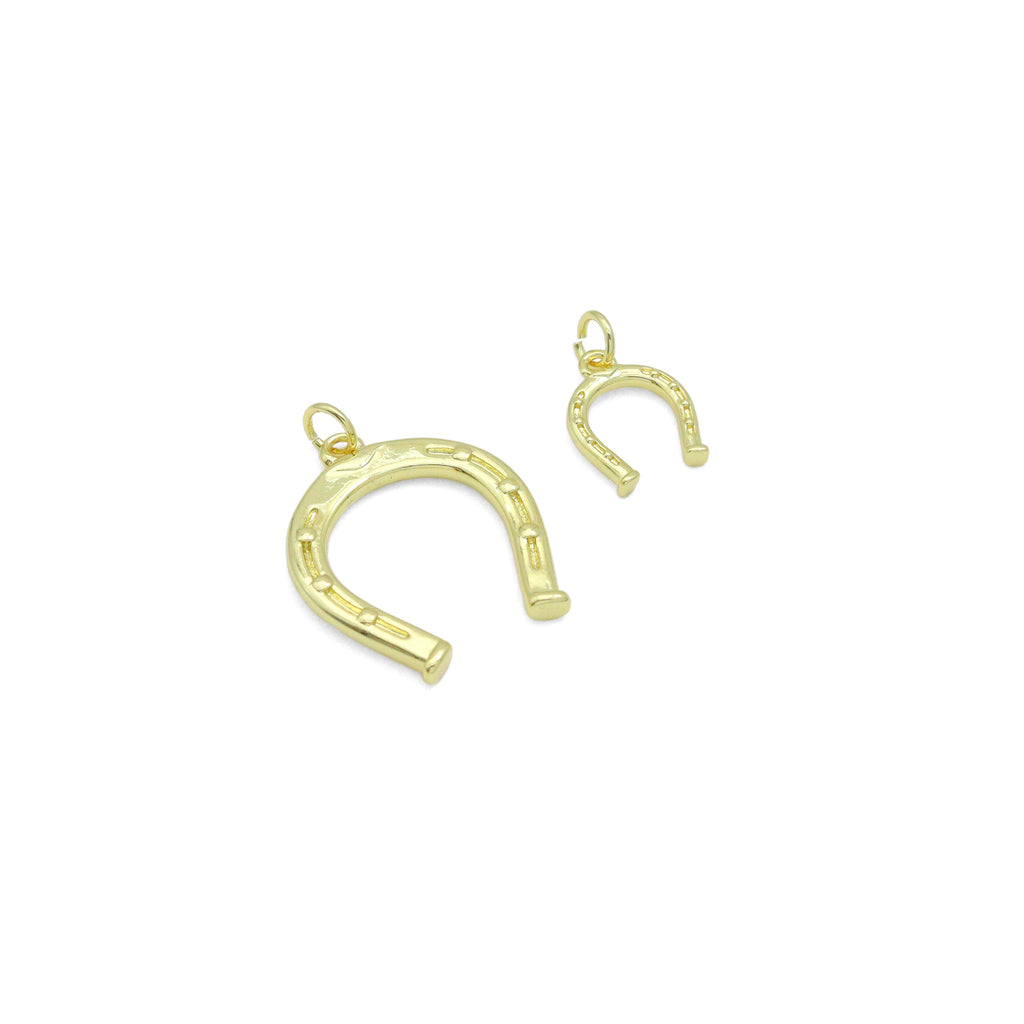 18K Gold Lucky Horse Shoe Shape Pendant/Charm, Z1310