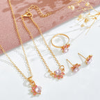 Women's Cute Cartoon Cat's Paw Ear Cat Jewelry Set