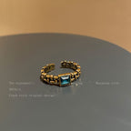 Chinese Style Flying Bird Love Heart-shaped Design Retro Distressed Ring