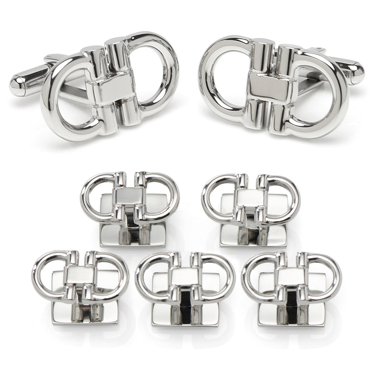Stainless Steel Horse Bit 5-Stud Set