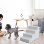 High Density Pet Steps Ladder, Cat Ramp Non Slip Dog Steps, Balanced Pet Steps for Sofa Small Dogs and Cats Couch High Beds
