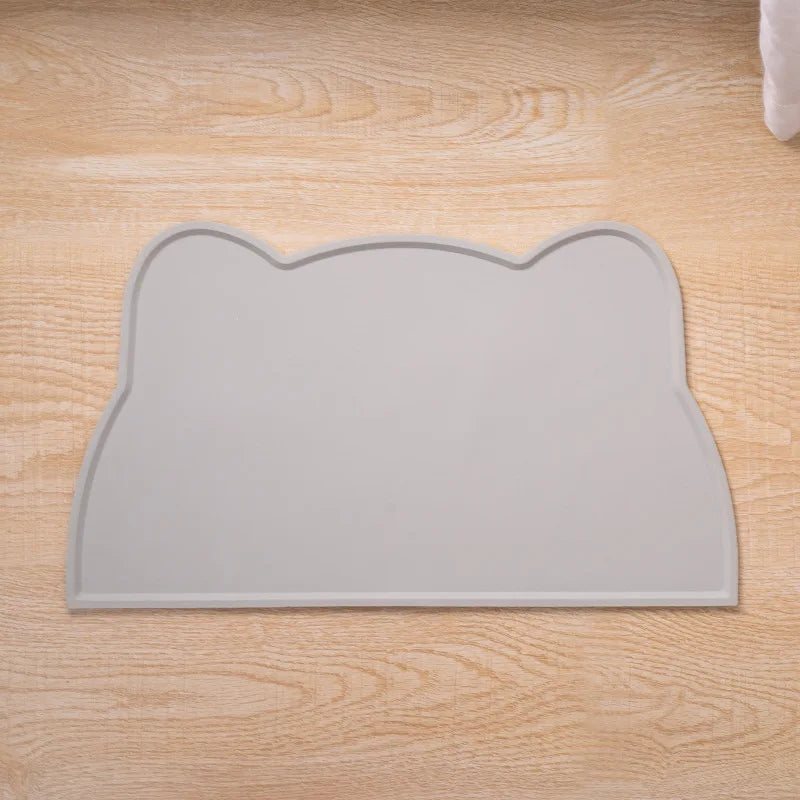 Dog Food Mat Non-Slip Leak Proof Pet Silicone Mat Food Bowl Pad Feeding Cushion for Cats Dogs Pet Accessories GDDM01