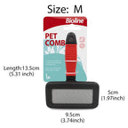 Bioline Pet Dog Brush Cat Comb Self Cleaning Pet Hair Remover Brush For Dogs Cats Grooming Tools Pets Dematting Comb Dogs Supply