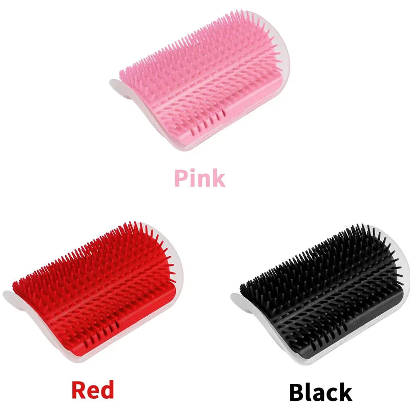 1-4Pcs Pet Cat Wall Corner Brush Comb Cat Playing Toy Massager With A Tickling Comb Soft Cat Self Groomer Pet Grooming Supplies