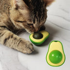 Avocado Wall Ball Cat Toys Edible Licking Balls Snack Healthy Rotatable Treats Toys Kitten Supplies Teeth Cleaning Totaling Catnip Wall Ball Toys