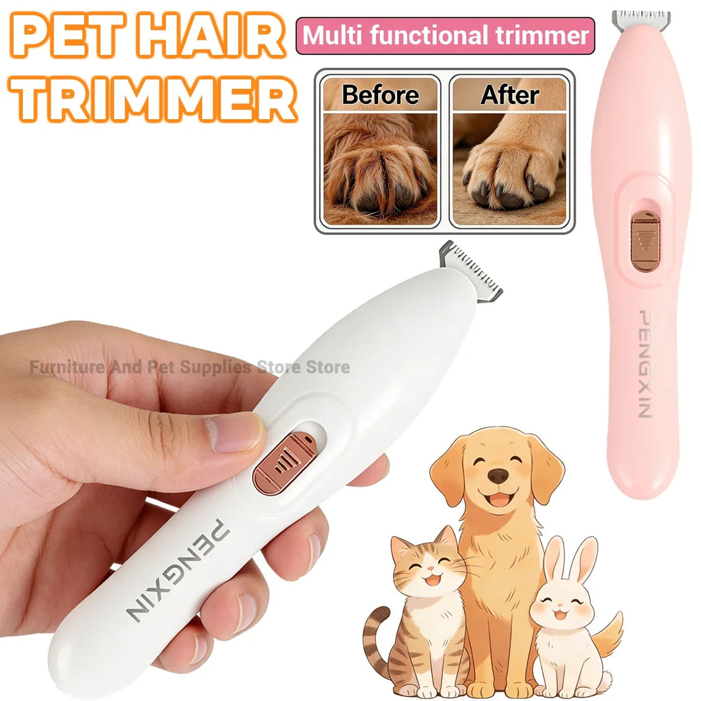 New Dog Cat Rabbit Pet Foot/Face/Hip/Ear/Claw Trimmer Dog Electric Beauty Shaver Cat Claw Hair Low Noise Electric Push Clipper