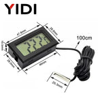 Mini LCD Digital Thermometer Hygrometer | Dual Probe Temperature Humidity Monitor