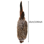 Faux Rabbit Fur Interactive Pet Toys for Cats & Dogs Kitten Hunting Toy Soft Plush Fluffy Cat Kicker Toy