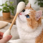 6Pcs Creative Large Cotton Swab Shaped Catnip Toy Giant Kitten Grinding Biting Stick Teething Cleaning Chew Toys Pet Supplies