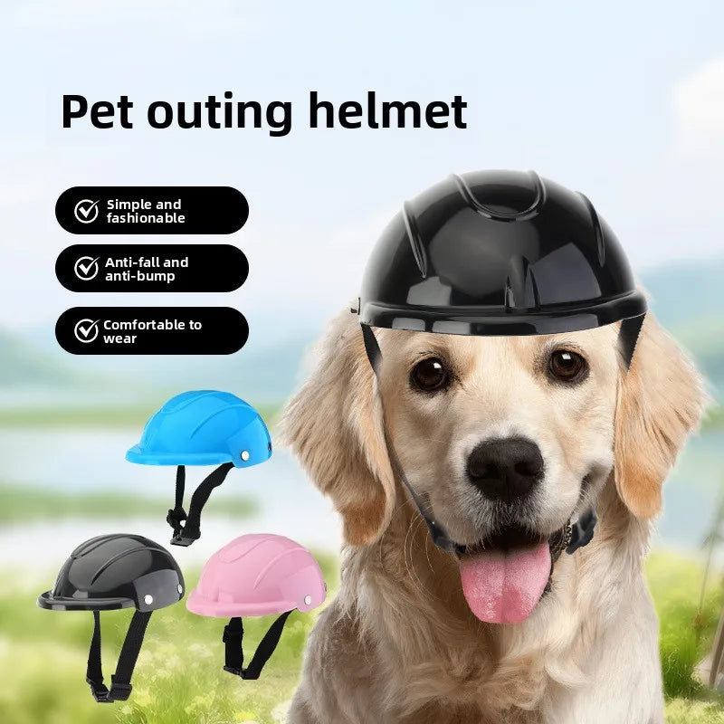 Pet Hard Hat Helmet for Cat Dog Headgear Pet Locomotive Hat Headgear Pet Toy Hat Pet Helmet for Football Games Safety Dog Caps