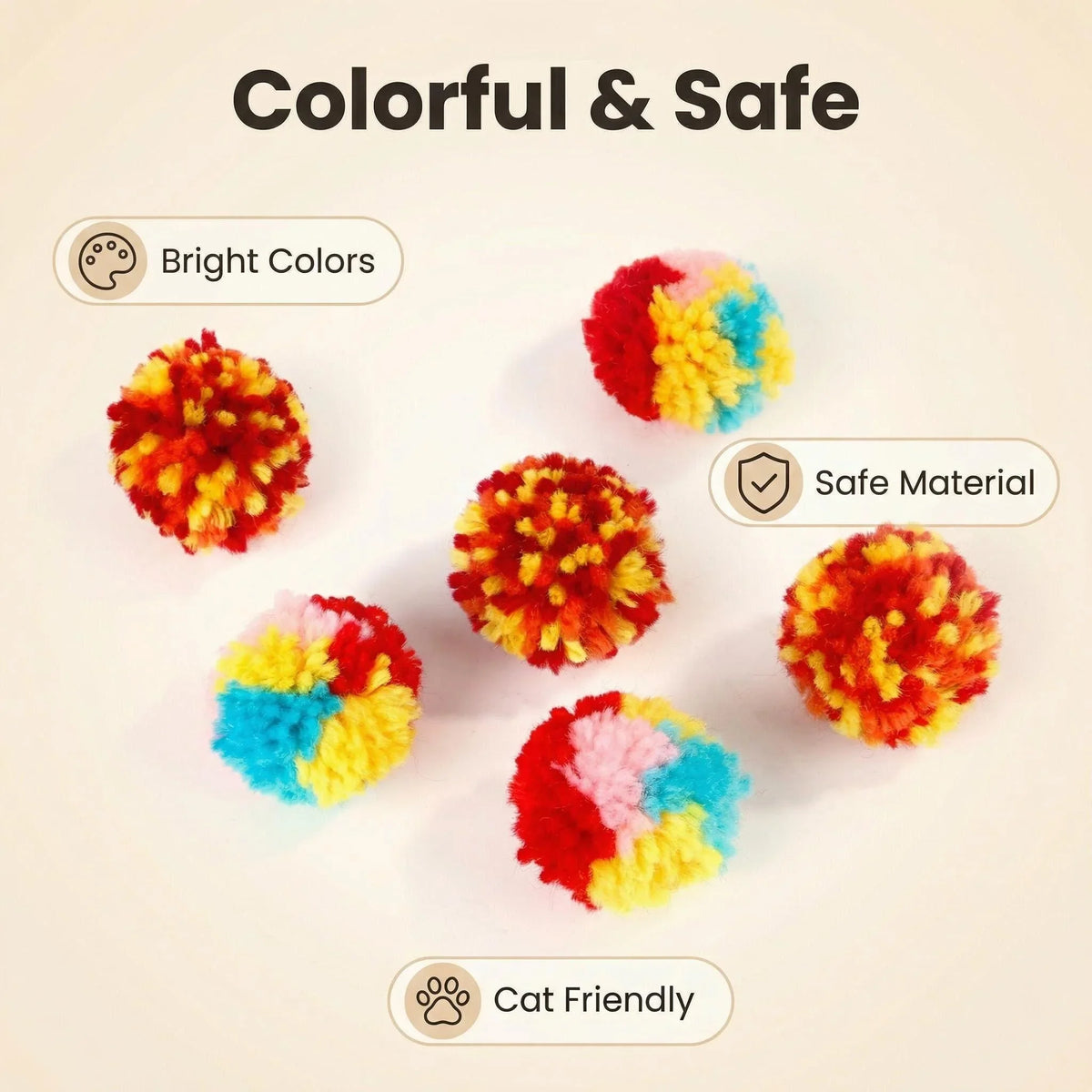 Plush Toy Ball Cat Self-Entertainment Ball Soft Dog Universal Toy Ball Cat Toys Interactive Pet Products