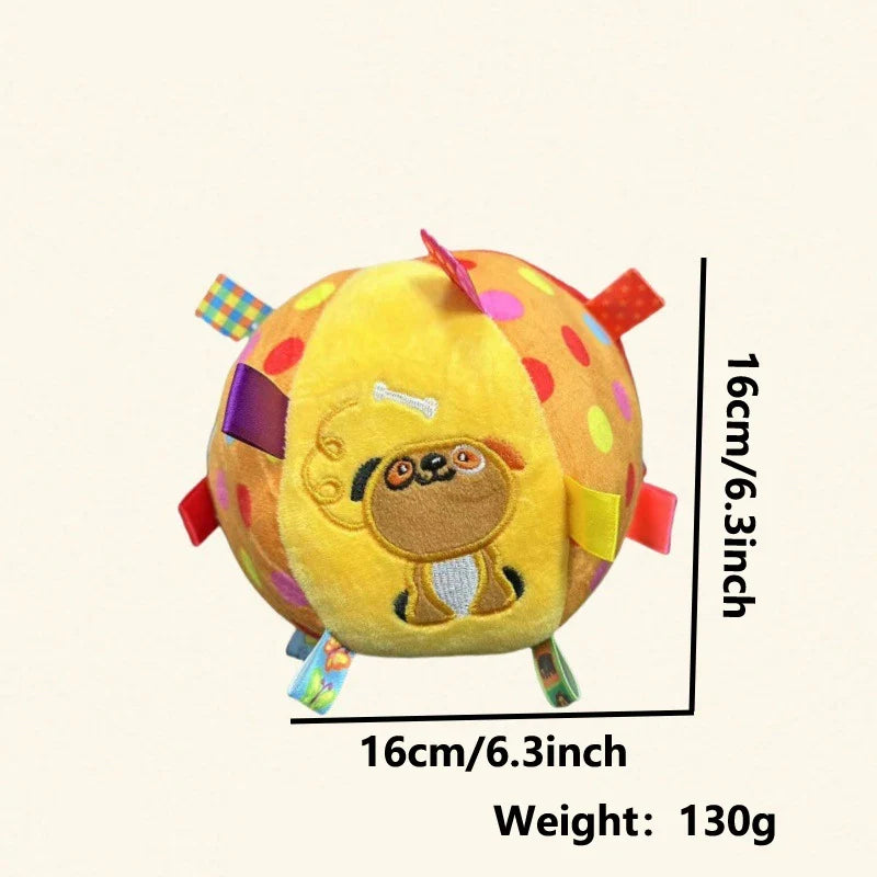 Plush Dog Vocal Toy Ball Funny Interactive Pet Toys with Bells Cleaning Tooth Chew Toy For Small Large Dogs Cats Puppy Products
