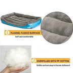 Large Square Nest S-3XL Pet Large Dog Bed for Small Medium Dogs Soft Fleece Nest Big Dog Sofa Bed Winter Warm Cat House for Pet
