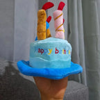 Adjustable Pet Birthday Hat With Colorful Candles Dog Birthday Party Costume Puppy Grooming Dress Up Hat Pet Supplies