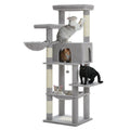 Large Cat Tree for Indoor Cats Multi-Level Cat Tower with Scratching Posts Soft Hammock Large Cat Condo Cat Accessories Cat Toys