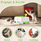 Automatic Pop-Up Rechargeable Feather Toy for Cats Dogs Interactive Playing Kitten Training Pet Supplies
