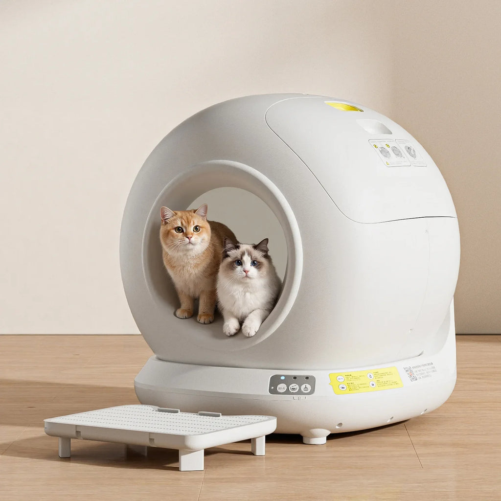 78L Self Cleaning Cat Litter Box Fully Enclosed Automatic Cat Sand Box App Control Extra Large Space Smart Pet Toilet Tray