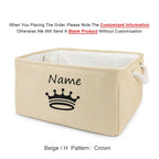 Basket Toys Dog Paw Personalized Pet Toy Storage Box For Clothes Custom Cat Product With Name Dog