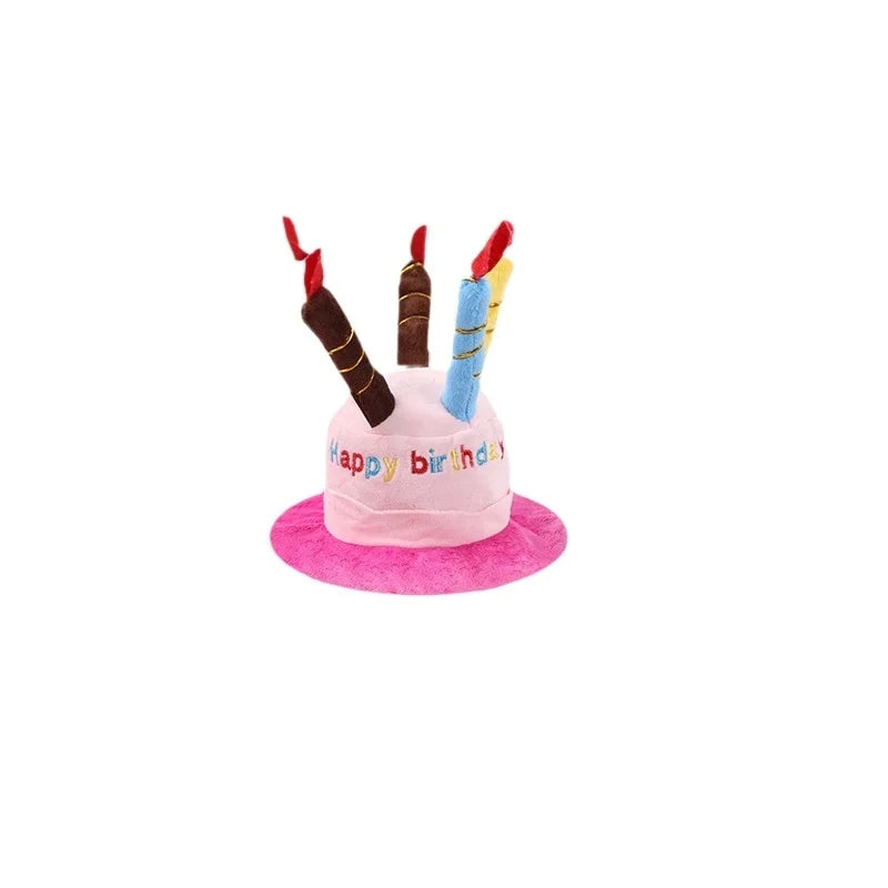 Pet Dog Hat for Birthday Party Adjustable Dog Hats Cat Cap Dog Accessories Dog Costumes Puppy Grooming Dress Up Hat Pet Supplies