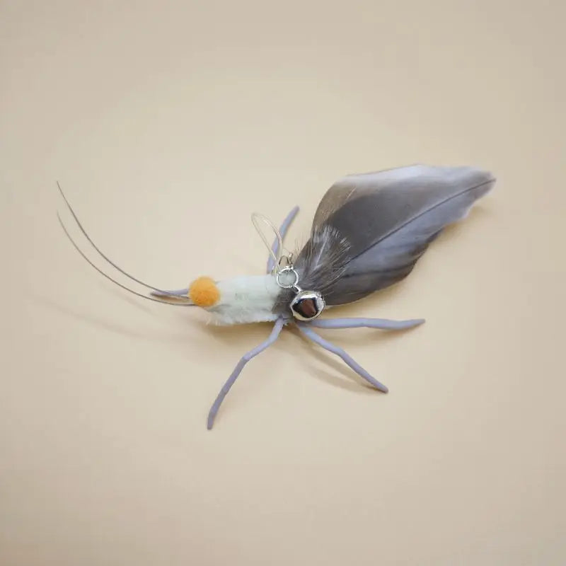 1pc/2pcs Artificial Spider Cat Toys Teasing Stick Replacement Head Toy Silicone Pet Toys Wand Accessories