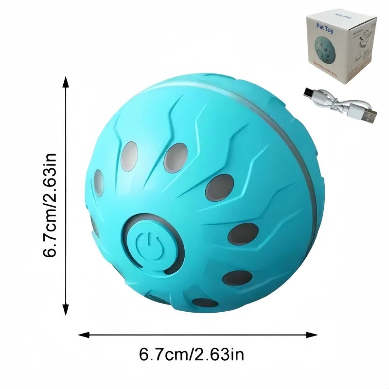Interactive Smart Dog Ball Toy Electronic USB Powered Moving Bouncing Color Ball for Cats And Dogs Large Medium Size Pet Jumping
