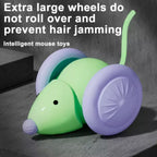 Hot Electric Mouse Car Interactive Cat Toy Rechargeable Automatic Intelligent Obstacle Avoidance Kitten Plaything for Cats