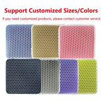 Cat Litter Mat Large Size Waterproof Toilet Cat Trapping Mat Non Slip Double Layer Cats Litter Box Pad Pet Product