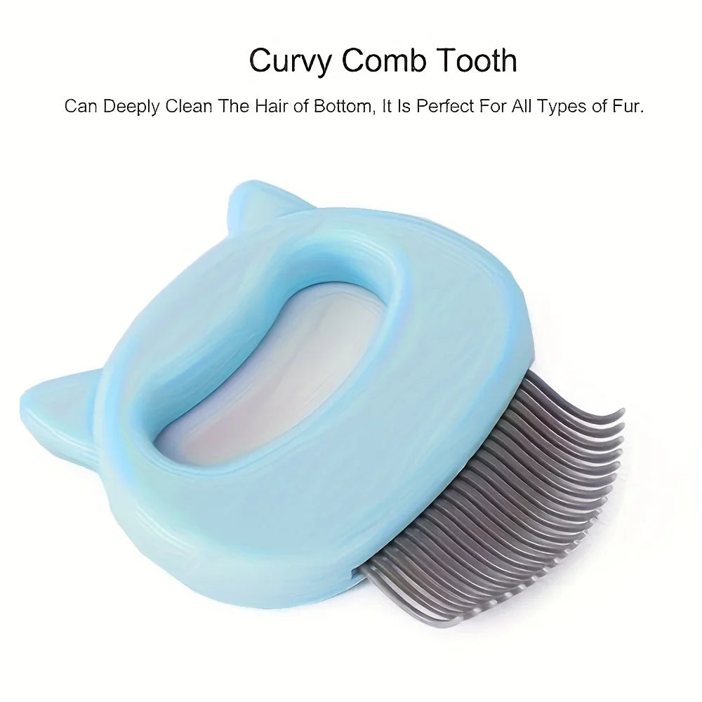 Pet Hair Removal Comb, a Cat Ear Comb and Hair Removal Brush, Gentle Skin, Easy to Clean, Suitable for Gentle and Effective Pet Grooming and Hair Removal, Essential Pet Supplies for Cats and Dogs, Suitable for Multi-Pet Hair Cleaning
