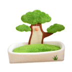 Cat Scratcher Mat Density Board 2 in 1 Bonsai House Scratch Pad Playground for Cats Indoor Training Furniture Protector