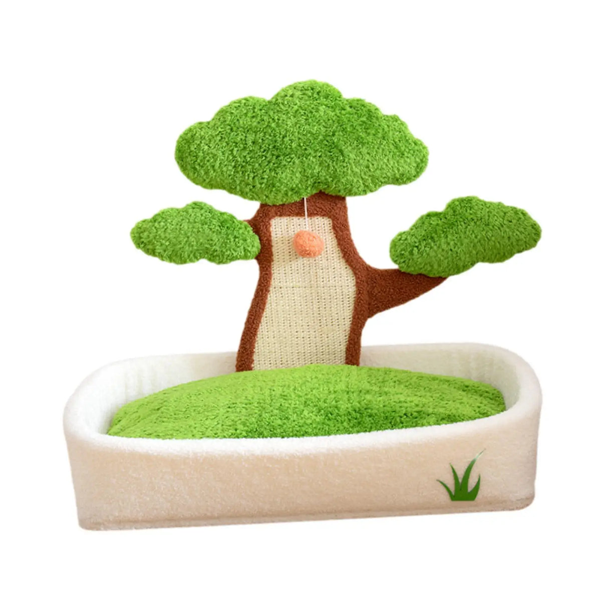 Cat Scratcher Mat Density Board 2 in 1 Bonsai House Scratch Pad Playground for Cats Indoor Training Furniture Protector