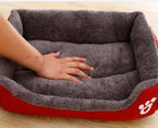 Large Square Nest S-3XL Pet Large Dog Bed for Small Medium Dogs Soft Fleece Nest Big Dog Sofa Bed Winter Warm Cat House for Pet