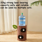 Cat House for Indoor Cats 2/3-Storey Large Cat Bed Cave Cozy Felt Covered Cats Tunnel Condo Hideaway Cat Scratcher for Multicats