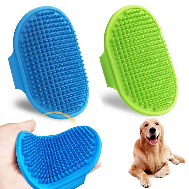 Pet Cleaning Brush Dog Cats Bath Soft Rubber Silicone Massage Gloves Comb Hair Remover Wash Grooming Cleaning Washing Supplies
